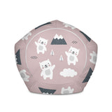 Bodhi Bear Designer Bean Bag In Dusky Pink