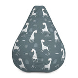 Gerry Giraffe Bean Bag Cover in Nordic Blue