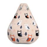 Owlette the Owl Bean Bag Cover In Muted Peach