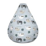 Gustus the Sloth Designer Bean Bag Chair Cover in Pastel Blue