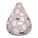 Bodhi Bear Designer Bean Bag In Dusky Pink