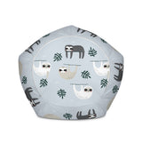 Gustus the Sloth Designer Bean Bag Chair Cover in Pastel Blue