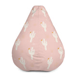 It's Cactus Designer Bean Bag Chair Cover in Pastel Pink