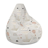 Moby and the Balloon Designer Bean Bag Cover in taupe