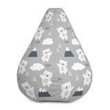 Bodhi Bear Designer Bean Bag In Soft Grey