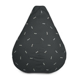 Arrow to My Heart Bean Bag Chair Cover (Charcoal)