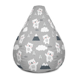 Bodhi Bear Designer Bean Bag In Soft Grey