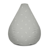 Arrow to My Heart Bean Bag Chair Cover (Ice Grey)