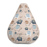 Eleanor The Elephant designer Bean Bag Cover In Latte