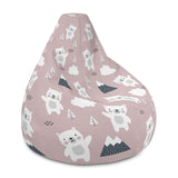 Bodhi Bear Designer Bean Bag In Dusky Pink