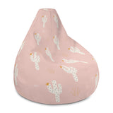 It's Cactus Bean Bag Chair Cover (Pastel Pink)