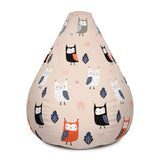 Owlette the Owl Bean Bag Cover In Muted Peach