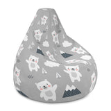 Bodhi Bear Bean Bag Cover (Soft Grey)